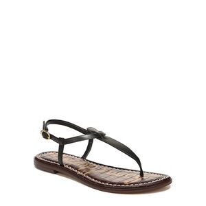 Sam Edelman Gigi Thong Sandals Black Leather